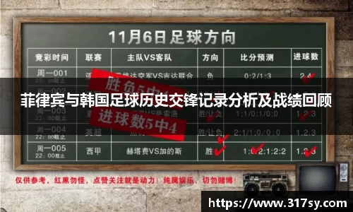 菲律宾与韩国足球历史交锋记录分析及战绩回顾